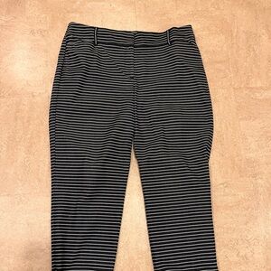 Striped Black and White Women's Pants